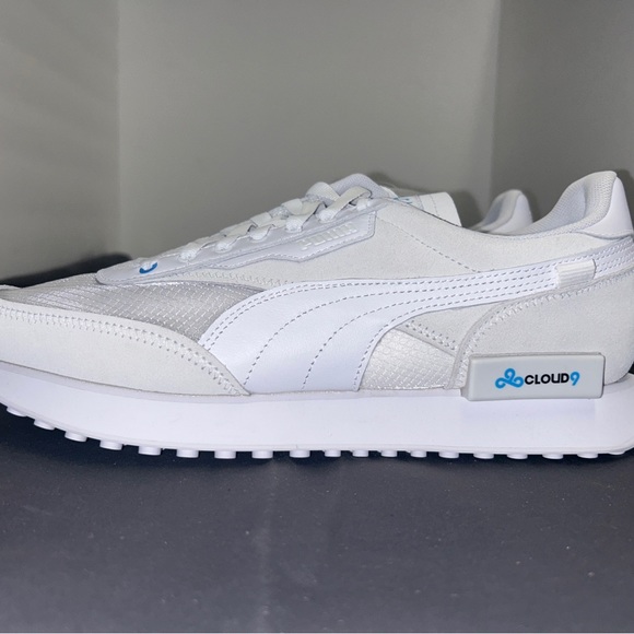 Puma Future Rider x Cloud9 Size US 12 White Cyan 380849 01 New - Picture 5 of 7